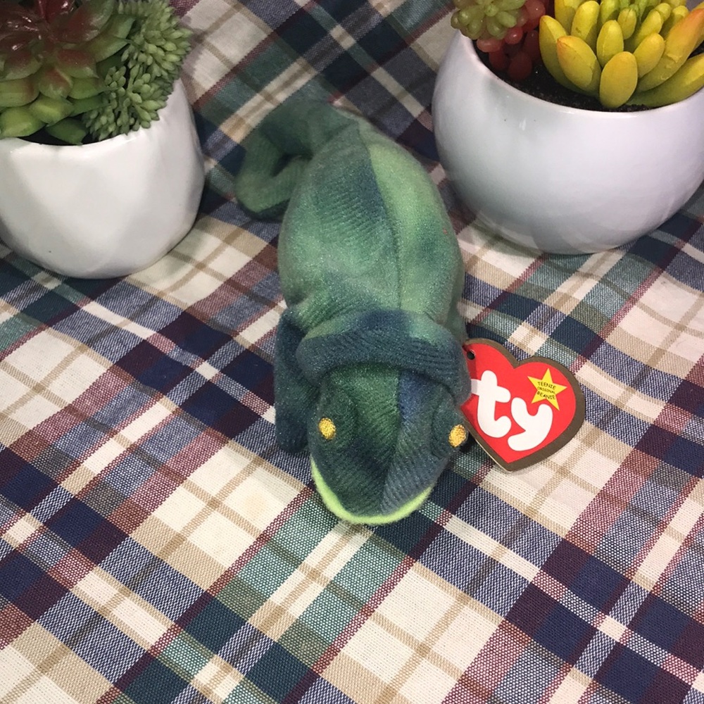 TY McDonald's Teenie Beanie - #6 IGGY the Iguana (1999) (4.5 inch)